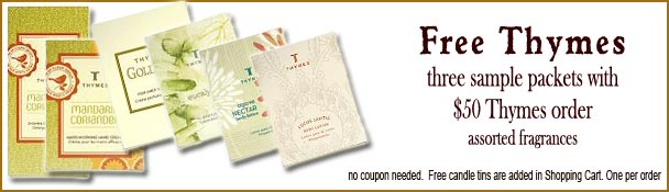 Three Free Thymes sample packets