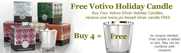 Free Votivo Holiday Candle